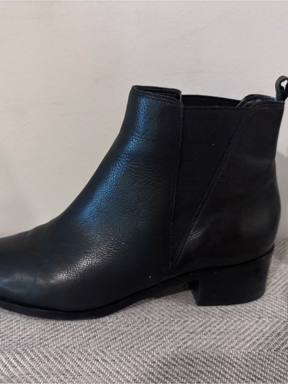 Vince Camuto Black Pointed Toe Ankle Booties - Picture 9 of 13